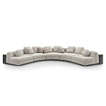 Большой угловой Диван California трансформер с приставными деревянными модулями   варинант исполнения - 1 | Loft Concept в Ульяновске