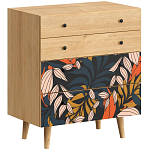 Комод с принтом на ящиках Elise Chest of Drawers варинант исполнения - 2 | Loft Concept в Ульяновске