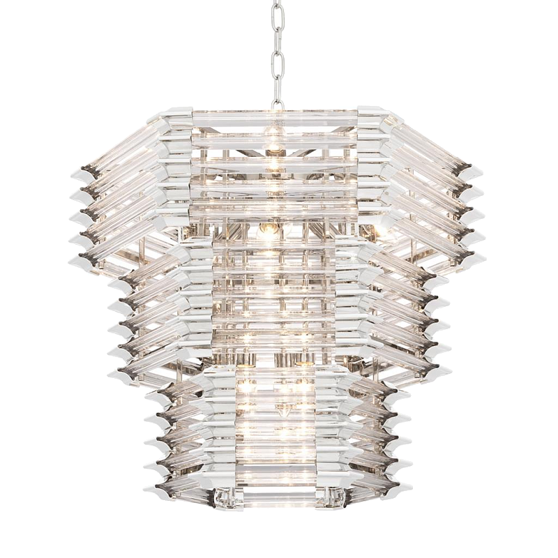 Люстра Chandelier Wren Никель Прозрачный (Transparent) в Ульяновске | Loft Concept 