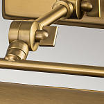 Светильник для картин цвета состаренная латунь с широким плафоном на прямоугольном основании Elstead Lighting варинант исполнения - 10 | Loft Concept в Ульяновске