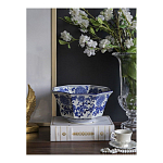 Чаша белая с синим цветочным узором Chino Dishes варинант исполнения - 3 | Loft Concept в Ульяновске