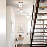 Потолочный светильник для ванных комнат со стеклянным плафоном и одной лампой Hinkley варинант исполнения - 5 | Loft Concept в Ульяновске