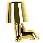 Настольная лампа фигурная цвета золото с гладким абажуром Высота 16 см Sophia варинант исполнения - 4 | Loft Concept в Ульяновске