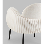 Полукресло Wave Stripes букле белый варинант исполнения - 3 | Loft Concept в Ульяновске