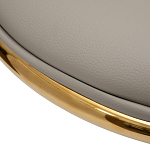 Стул бежевый из экокожи на золотых ножках Attribute of Elegance варинант исполнения - 3 | Loft Concept в Ульяновске