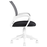 Офисное кресло с основанием из белого пластика Desk chairs Black варинант исполнения - 3 | Loft Concept в Ульяновске