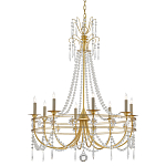 Люстра с декором из прозрачных бусин Glowing Crystals варинант исполнения - 2 | Loft Concept в Ульяновске