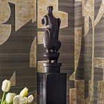 Обои ручная роспись в стиле Арт-деко Symphony Original colourway on Arkose silk dupion варинант исполнения - 3 | Loft Concept в Ульяновске