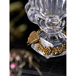 Ваза из прозрачного стекла на бронзовой подставке с ободком и ручками в виде стрекоз Eden Garden варинант исполнения - 4 | Loft Concept в Ульяновске