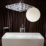 Люстра подвесная с тонкой металлической конструкцией цвета хром Quasar варинант исполнения - 7 | Loft Concept в Ульяновске