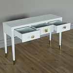 Дизайнерский Письменный стол Elsa Dreams White с тремя ящиками варинант исполнения - 4 | Loft Concept в Ульяновске