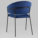 Стул в велюре синего цвета Horizon варинант исполнения - 5 | Loft Concept в Ульяновске