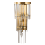 Бра с золотистым основанием и прозрачными трубками Nembus варинант исполнения - 1 | Loft Concept в Ульяновске