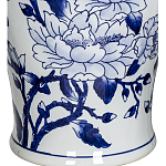 Ваза с крышкой и синим цветочным узором Blue & White Ornament  варинант исполнения - 3 | Loft Concept в Ульяновске