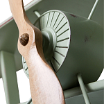 Полка книжная зеленая в виде аэроплана в стиле лофт FLY варинант исполнения - 2 | Loft Concept в Ульяновске