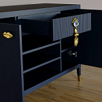 Комод-буфет Elsa Dreams Blue с открытыми полками   варинант исполнения - 1 | Loft Concept в Ульяновске