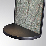 Настенный светильник зеленого цвета с черной рамкой овальной формы с полкой Herbarium  варинант исполнения - 5 | Loft Concept в Ульяновске