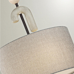 Люстра с серым тканевым плафоном Flourish варинант исполнения - 4 | Loft Concept в Ульяновске