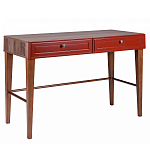 Стол письменный из массива бука с 2-мя ящиками красный Wenge Light варинант исполнения - 1 | Loft Concept в Ульяновске
