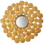 Настенное зеркало Ernest Metal Brass Mirror варинант исполнения - 1 | Loft Concept в Ульяновске