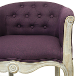 Кресло низкое в стиле прованс Louis French Armchair violet flax варинант исполнения - 3 | Loft Concept в Ульяновске