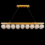 Люстра линейная прямоугольная с сферическими плафонами Phased Spheres варинант исполнения - 1 | Loft Concept в Ульяновске