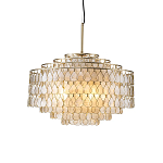 Люстра многоярусная с декором из натуральной морской ракушки Iridescent Light варинант исполнения - 1 | Loft Concept в Ульяновске