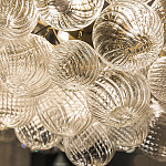 Люстра подвесная с рифлёными стеклянными шарами в форме воздушного облака Berries Chandelier варинант исполнения - 3 | Loft Concept в Ульяновске