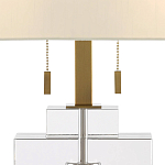 Настольная лампа прямоугольная на прозрачном основании Charm and Luxury варинант исполнения - 1 | Loft Concept в Ульяновске