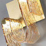 Бра волнистой формы из фактурного стекла Wave варинант исполнения - 8 | Loft Concept в Ульяновске