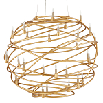 Люстра золотая в форме спирали Fancy Pattern варинант исполнения - 3 | Loft Concept в Ульяновске