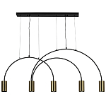 Линейный светильник с дугообразным каркасом Daviau Linear Arch Light 5 варинант исполнения - 3 | Loft Concept в Ульяновске