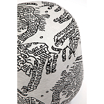 Пуф Wakonda с Круглыми ножками Черно-Белый орнамент варинант исполнения - 4 | Loft Concept в Ульяновске