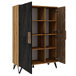 Шкаф двухдверный с 2-мя отделами с полками Stone Effect варинант исполнения - 3 | Loft Concept в Ульяновске