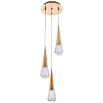 Подвесной светильник капли Acrylic Droplet Trio Gold Hanging Lamp варинант исполнения - 2 | Loft Concept в Ульяновске