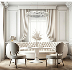 Люстра кольцевая с текстурной огранкой Reflection of Reality варинант исполнения - 5 | Loft Concept в Ульяновске