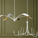 Люстра белая с плафонами в виде лепестков Delicate Flower варинант исполнения - 5 | Loft Concept в Ульяновске