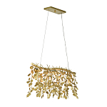 Люстра золотая с декором в виде веток эвкалипта Eucalyptus Branches варинант исполнения - 2 | Loft Concept в Ульяновске