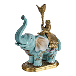 Подсвечник в виде слона из фарфора с бронзовыми элементами Elephant in the Garden of Eden варинант исполнения - 2 | Loft Concept в Ульяновске