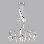 Люстра подвесная из металла с хрустальными прозрачными подвесками Quasar 81 варинант исполнения - 10 | Loft Concept в Ульяновске