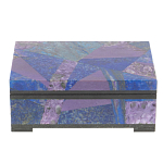 Шкатулка из натурального камня лазурит и чароит Stone Casket варинант исполнения - 2 | Loft Concept в Ульяновске