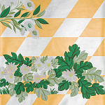 Обои ручная роспись Tiled Meadow Original colourway on Egyptian Gold gilded paper варинант исполнения - 1 | Loft Concept в Ульяновске