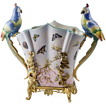 Ваза фарфоровая с попугаями Ferra варинант исполнения - 2 | Loft Concept в Ульяновске