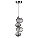 Подвесной светильник с 4-мя рифлеными стеклянными шарами Marcelh Light варинант исполнения - 2 | Loft Concept в Ульяновске