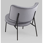 Мини-кресло District Lounge велюр серый варинант исполнения - 3 | Loft Concept в Ульяновске