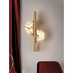 Бра  с фигурным мраморным рассеивателем Spiral of Warm Light варинант исполнения - 7 | Loft Concept в Ульяновске