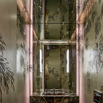 Обои ручная роспись Silk Tree Original colourway on White Metal gilded paper варинант исполнения - 1 | Loft Concept в Ульяновске