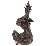 Декоративная статуэтка Дракон Dark Bronze Dragon Holding Sphere Statuette варинант исполнения - 2 | Loft Concept в Ульяновске