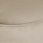 Банкетка овальная бежевый велюр на 4-х металлических ножках черного цвета SANJAY варинант исполнения - 5 | Loft Concept в Ульяновске