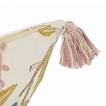 Чехол на подушку с кисточками и вышивкой птиц Ethnic mix Birds Rect варинант исполнения - 2 | Loft Concept в Ульяновске